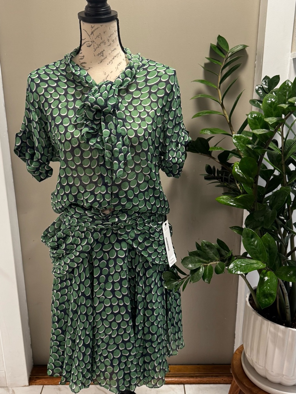 Z Spoke Zac Posen Silk 2 Piece Set